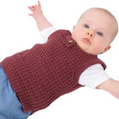Strickanleitung für den Babypullunder "Benno" in den Größen 62 bis 80