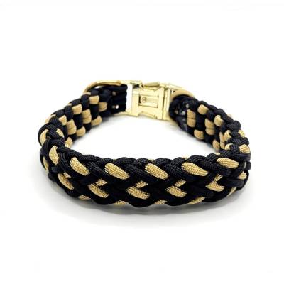Halsband geflochten aus Paracord, Hundehalsband, Wunschfarben