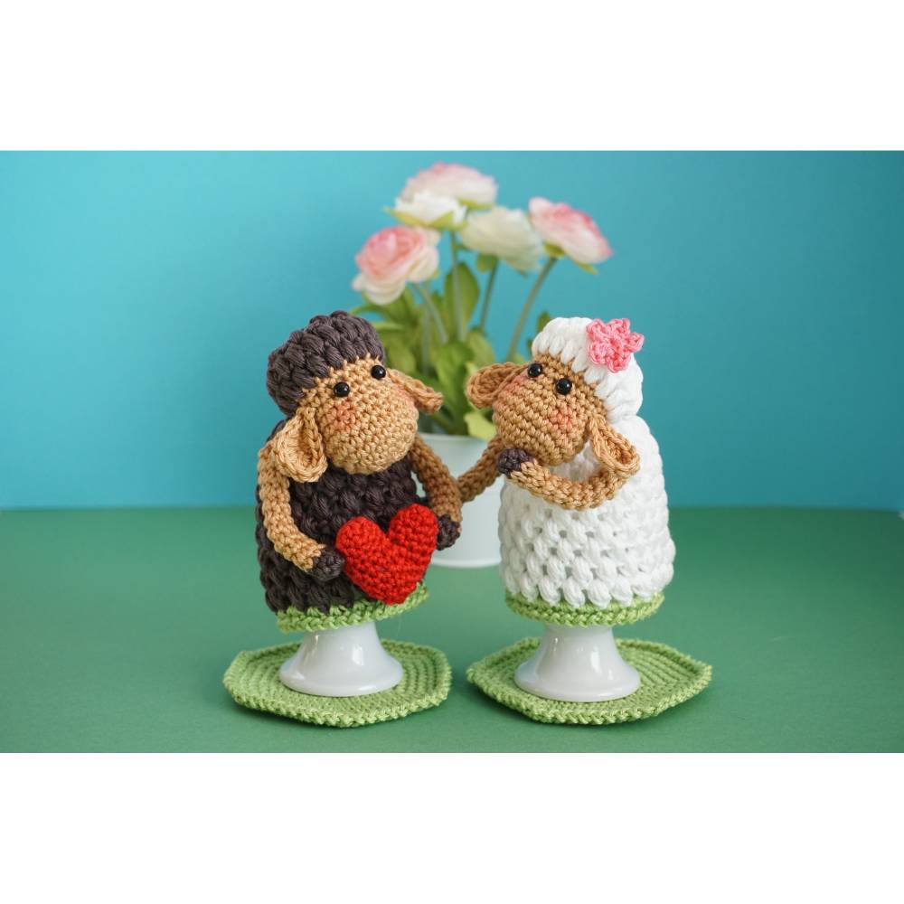 Häkelanleitung Eierwärmer Schafe mit Herz - PDF Datei Bild 3