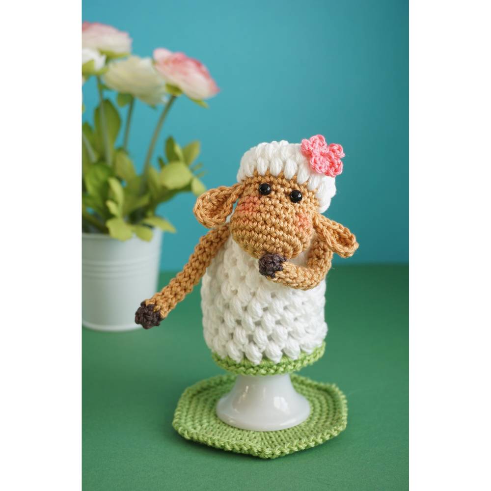 Häkelanleitung Eierwärmer Schafe mit Herz - PDF Datei Bild 4