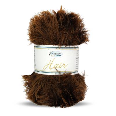  Rellana Hair Fransengarn 50 g braun