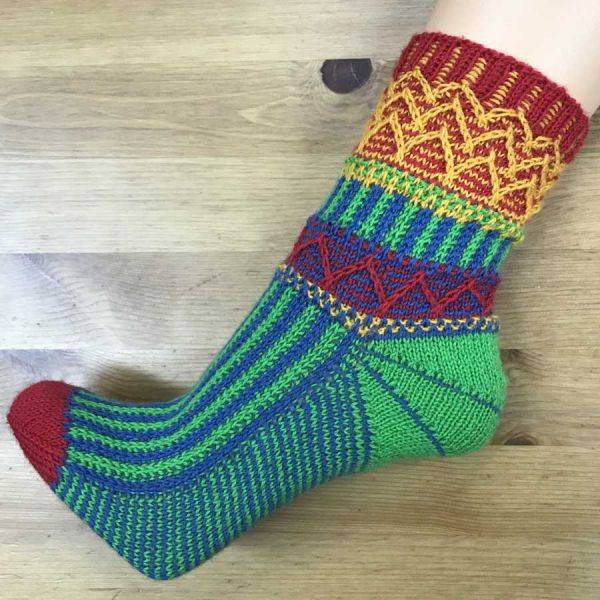 Mappe *MixUp* - Musterbausteine für 1000 und 1 bunte Socke oder Armstulpe mit 4 (+1) konkreten Anleitungen Bild 4
