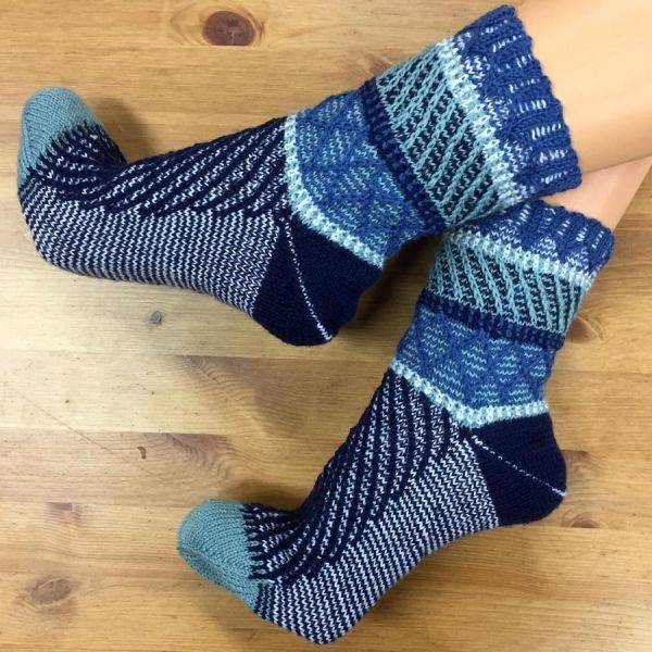 Mappe *MixUp* - Musterbausteine für 1000 und 1 bunte Socke oder Armstulpe mit 4 (+1) konkreten Anleitungen Bild 5