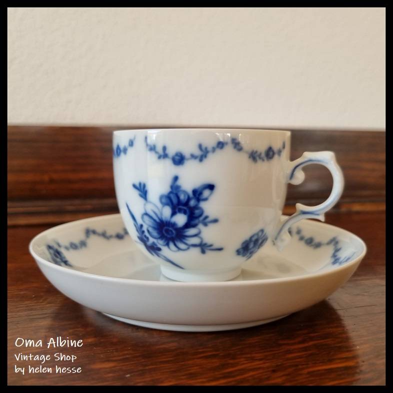 Vintage KAFFEETASSE mit UNTERTELLER - Lottine - Alt Fürstenberg