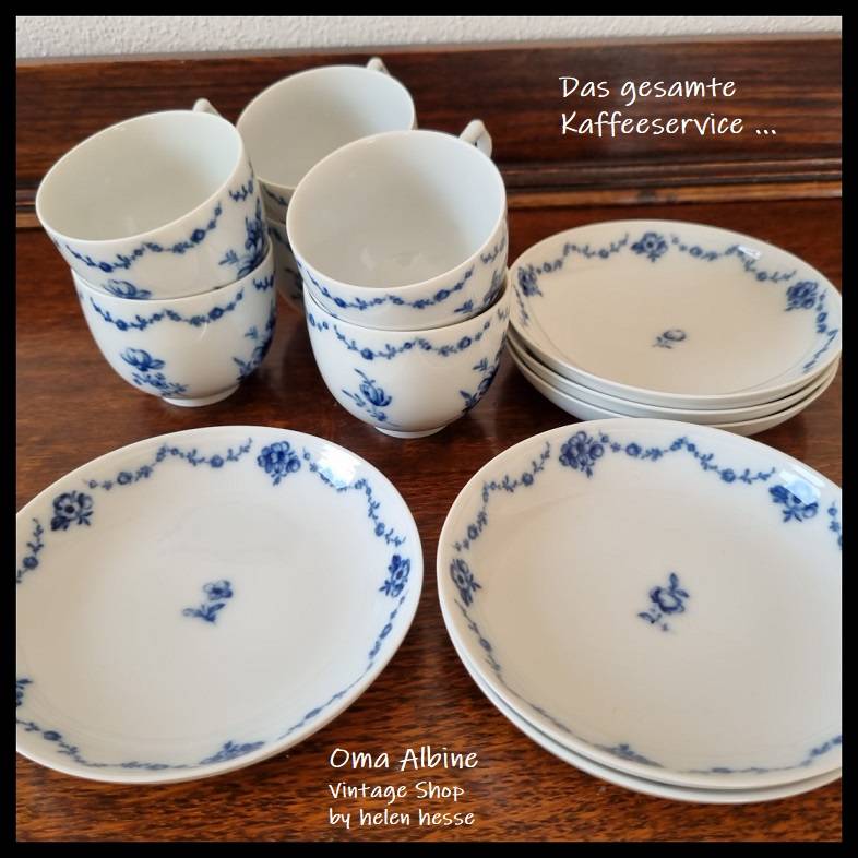 Vintage KAFFEETASSE mit UNTERTELLER - Lottine - Alt Fürstenberg