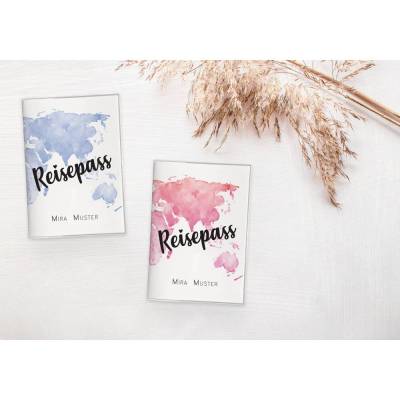 Reisepass-Hülle "Weltreise" | für Erwachsene & Kinder | PERSONALISIERT