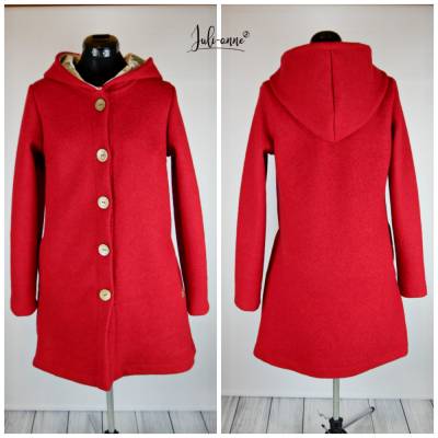Damen Walk Mantel / Jacke "Jumi" OHNE TEILUNG Rot