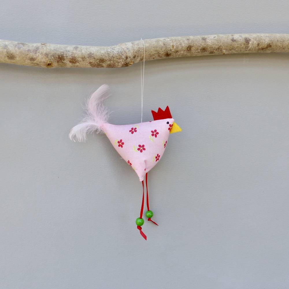 Huhn, Osterdeko, 1 St. Stoffhuhn, Oster-Hühnchen Bild 1