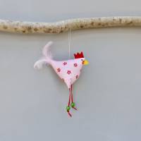 Huhn, Osterdeko, 1 St. Stoffhuhn, Oster-Hühnchen