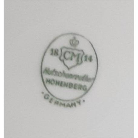 Vintage Schale, Sammelgedeck, Hutschenreuther Hohenberg Randvergoldung