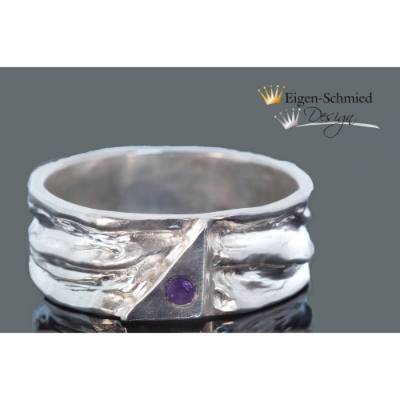 Goldschmiedering "Magic triangle" in 925er Sterling Silber, Silberschmuck, Silberring, Damenring, Herrenring, Ringe