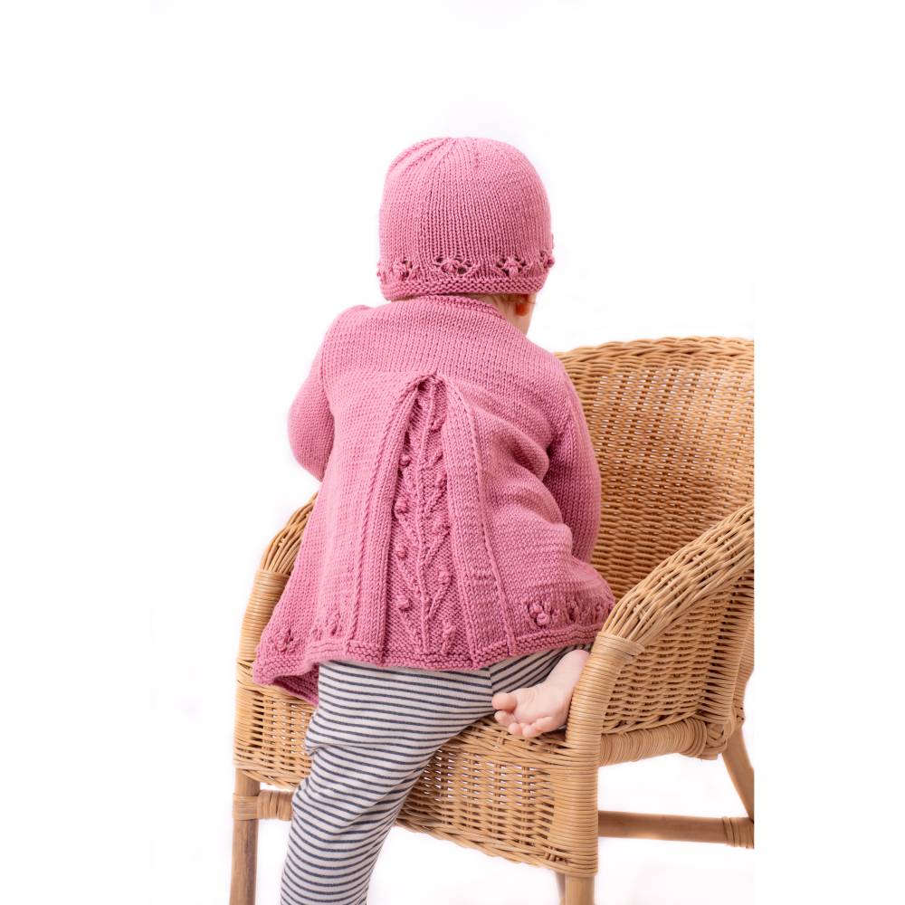 Strickanleitung Babyset Theresia, Strickjacke und Mütze in den Größen 62-92 Bild 3