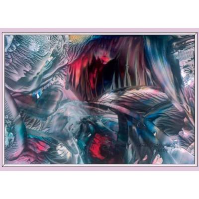 Kunst–Doppelkarte - „Tropfsteinhöhle“ - bewusst ohne Textvorgabe - Design  Ulrike Kröll