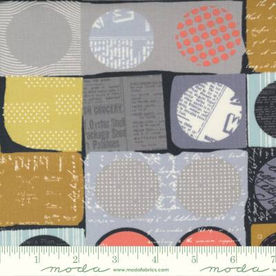 Patchworkstoff "Celestial" 1760-15 in schwarz mit bunt von Zen Chic Moda zum Nähen Quilten