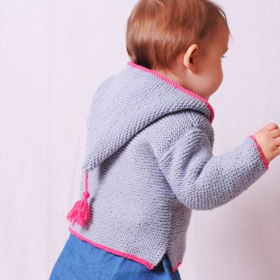 Strickanleitung Kapuzenjacke Zipfelzwerg in den Größen 62 bis 104