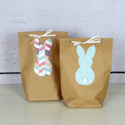 2er Set Geschenktüten ~ Ostern | Tüten Hase | Geschenkverpackung