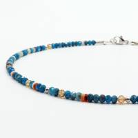 Edelstein-Kette, Apatit, Ozeanblau