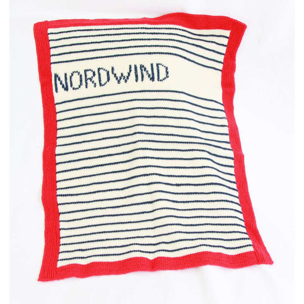 Strickanleitung Babydecke Nordwind mit gesticktem Namen in der Größe 55x75 cm Bild 2