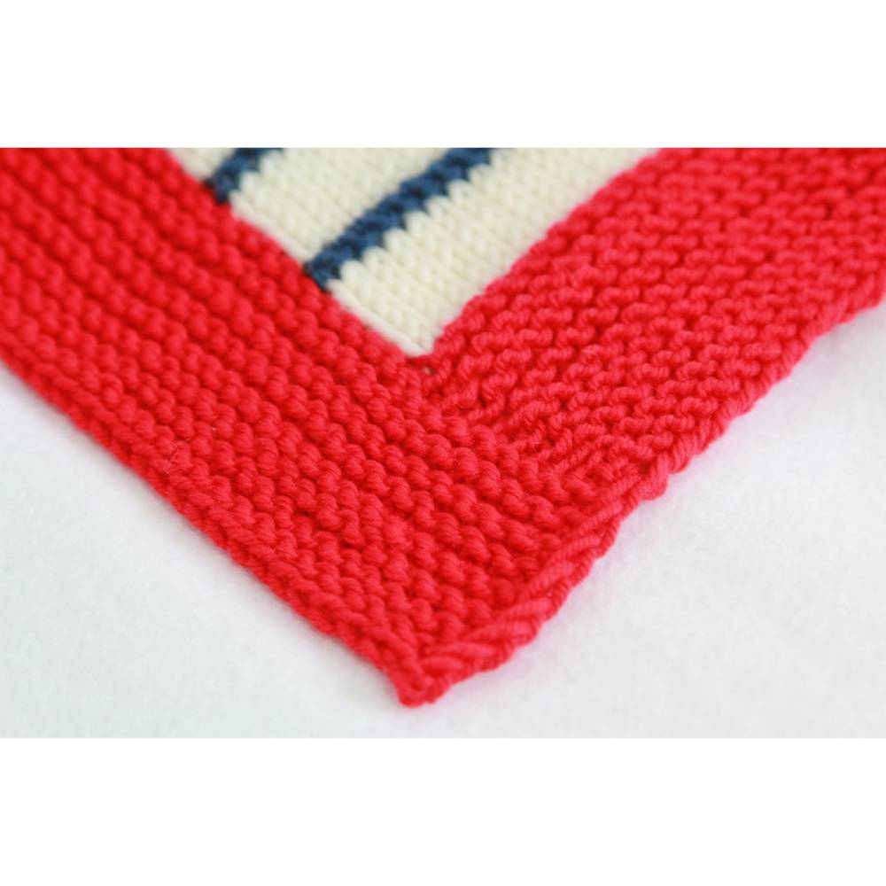 Strickanleitung Babydecke Nordwind mit gesticktem Namen in der Größe 55x75 cm Bild 3