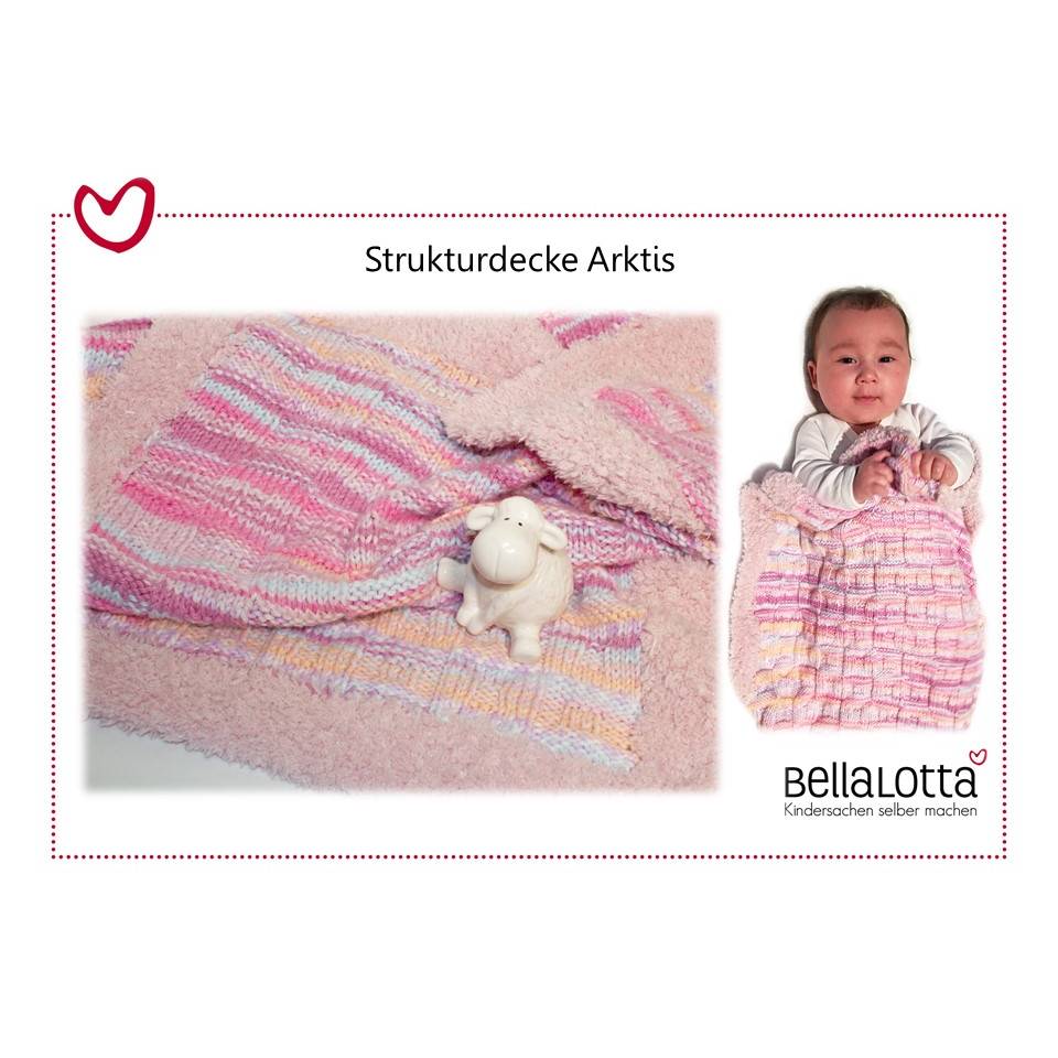 Strickanleitung für die kuschelige Babydecke Arktis in der Größe 60x80 cm Bild 1
