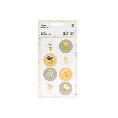 Sticker Crafted Nature Blautöne 32 Stück