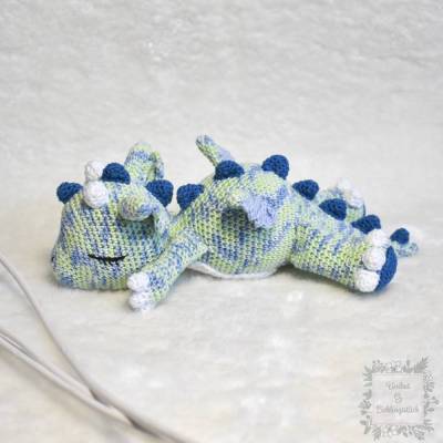 Gehäkelter Drache ca. 30cm groß als Kuscheltier