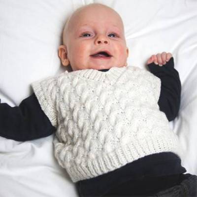 Stickanleitung Babypullunder Kasimir in den Größen 62-92