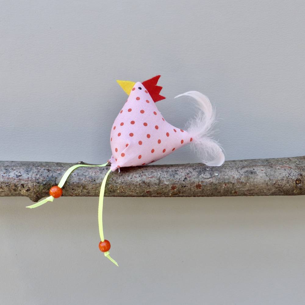 Huhn, Osterdeko, 1 St. Stoffhuhn, Oster-Hühnchen Bild 1