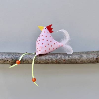 Huhn, Osterdeko, 1 St. Stoffhuhn, Oster-Hühnchen