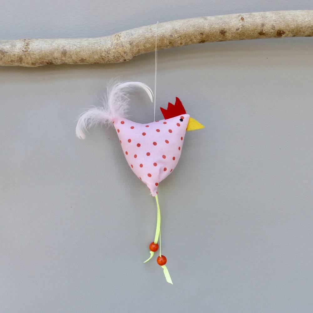 Huhn, Osterdeko, 1 St. Stoffhuhn, Oster-Hühnchen Bild 3