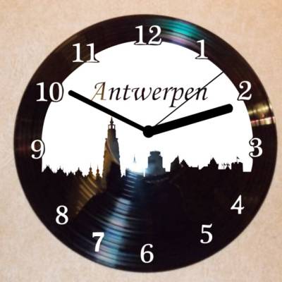 Antwerpen  Wanduhr Schallplattenuhr Schallplatte Wanduhr Vinyl