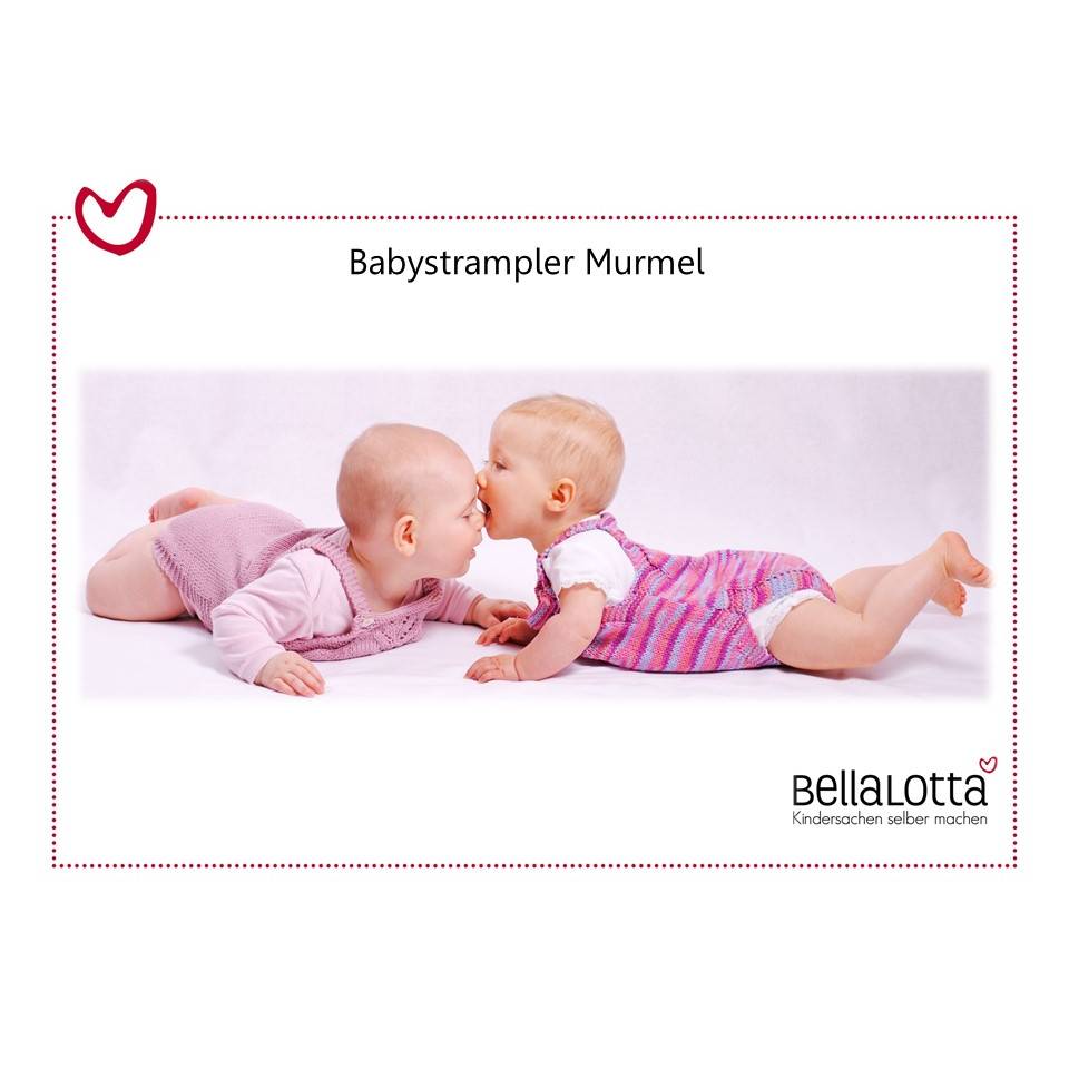 Strickanleitung für den Babystrampler Murmel in der Größe 62/68 Bild 1