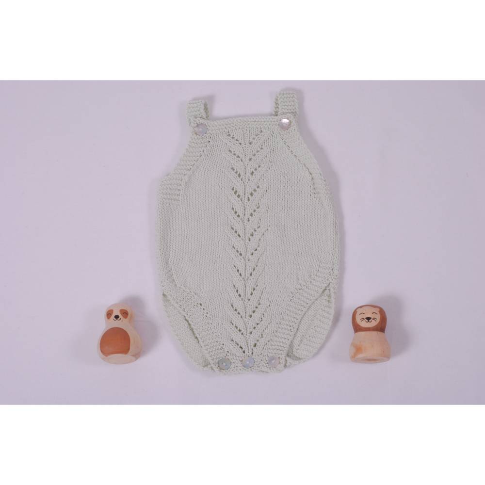 Strickanleitung für den Babystrampler Murmel in der Größe 62/68 Bild 3