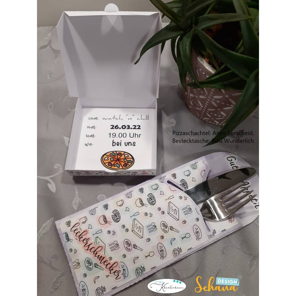 Essen Lebensmittel Einladung Gutschein Digibundle Set mit Digistamps und Digipapers SVG DXF PNG JPG Bild 2
