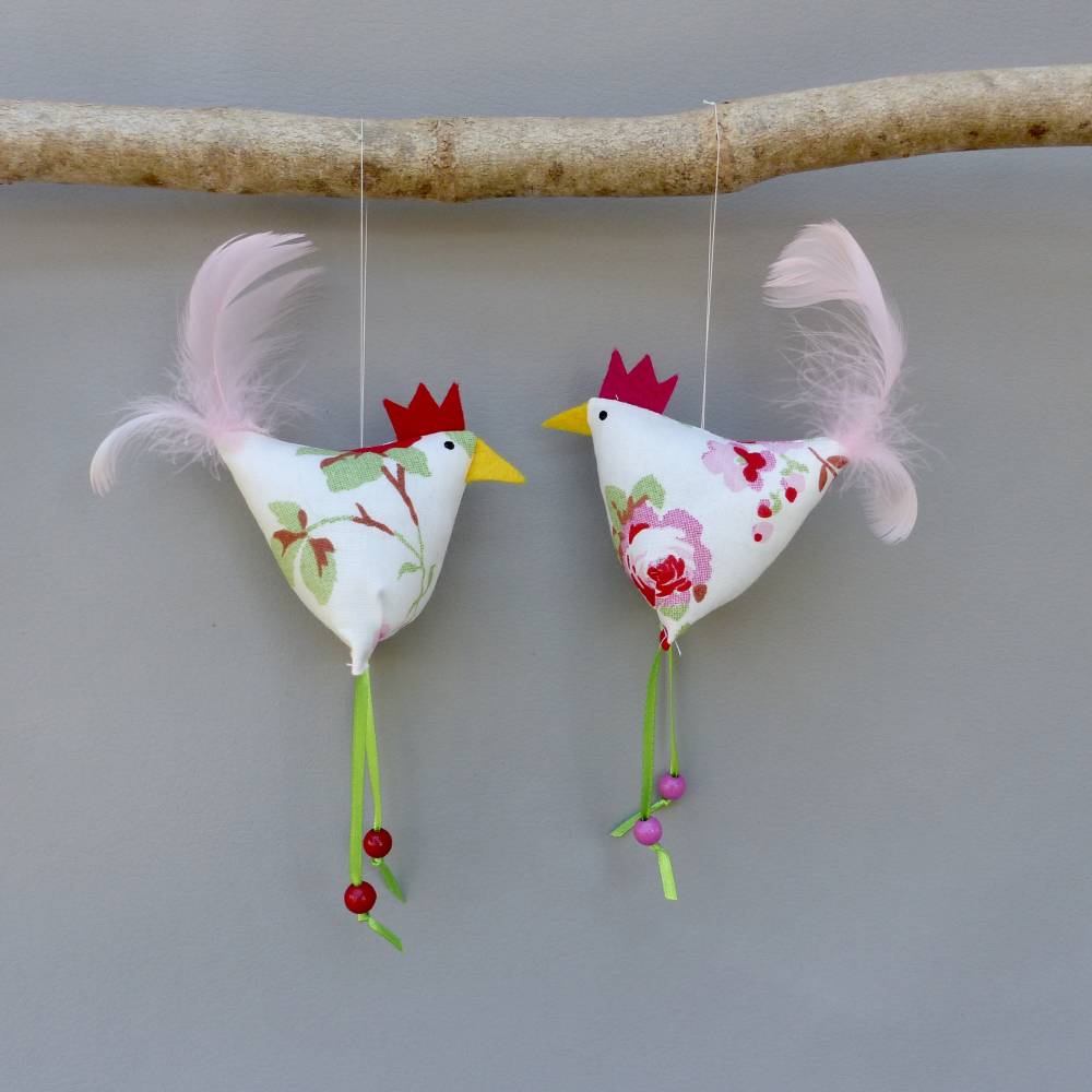 Huhn, Osterdeko, 1 St. Stoffhuhn, Oster-Hühnchen Bild 1