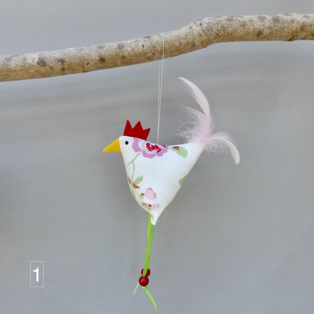 Huhn, Osterdeko, 1 St. Stoffhuhn, Oster-Hühnchen Bild 4