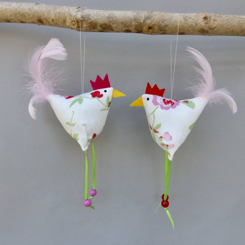 Huhn, Osterdeko, 1 St. Stoffhuhn, Oster-Hühnchen Bild 8