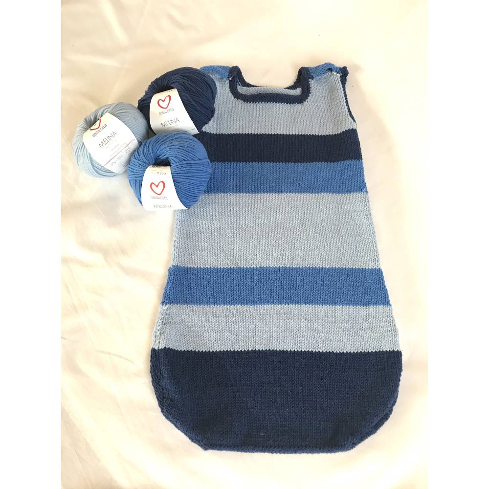 Strickanleitung Schlafsack Träumschön, onesize für Babys, Anfängerfreundlich Bild 4