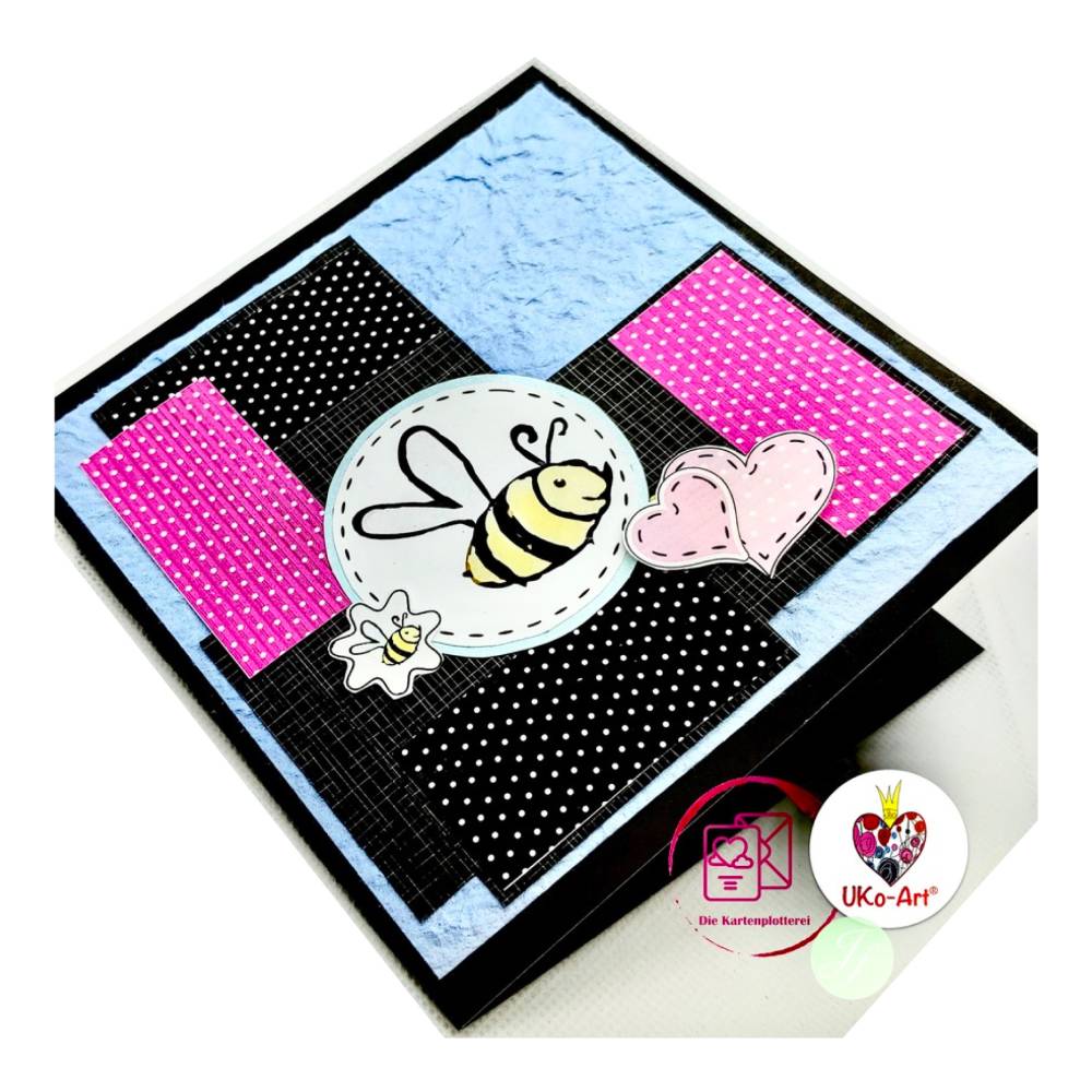 Digistamps Ostern Osterhase "Flowerbunny", basteln Scrapbook, DIY Karten