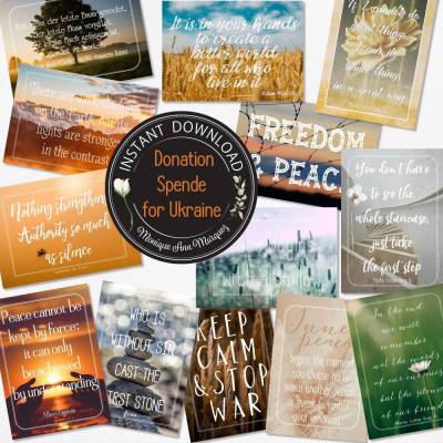 FREEBIE | Poster für FRIEDEN | A4 Poster zum selbst drucken | PDF/JPG Datei