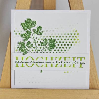 Glückwunschkarte "Petersilienhochzeit" aus der Manufaktur Karla
