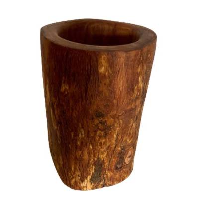 Utensilienbecher Rustikal aus Olivenholz