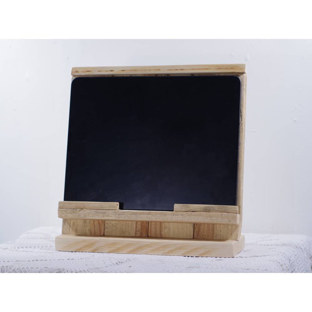 Tabletablage, Tablethalter aus Palettenholz, Wohndeko, Dekoration, Aufbewahrung Bild 1