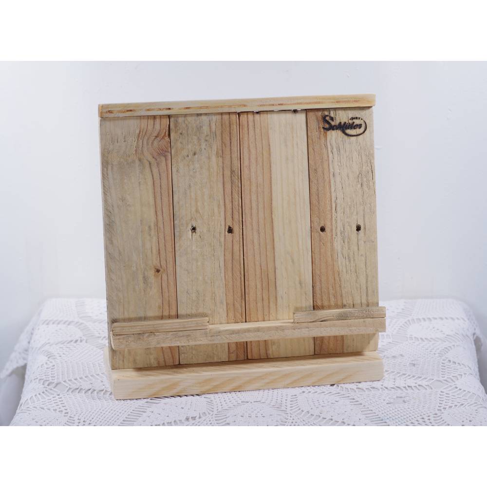 Tabletablage, Tablethalter aus Palettenholz, Wohndeko, Dekoration, Aufbewahrung Bild 2