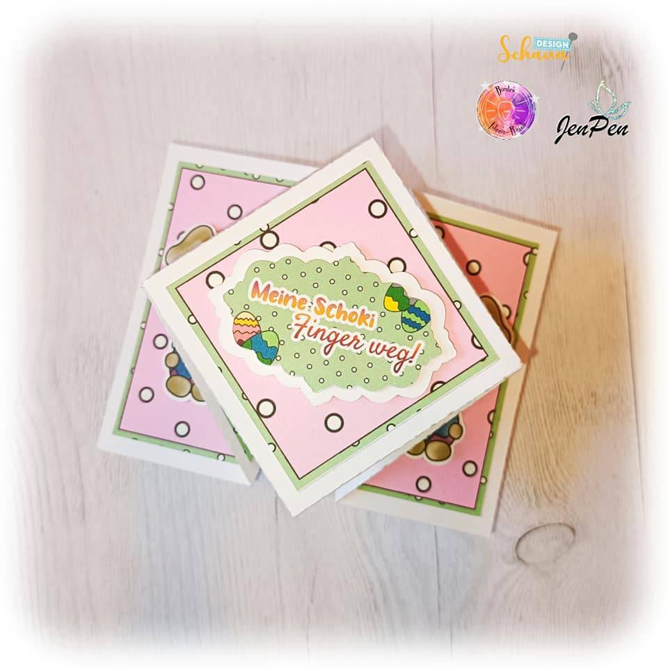 Ostern Osterhase Set Digistamps und Digipaper Plotterdatei Scrapbooking Basteln zu Ostern PNG JPG SVG Bild 7