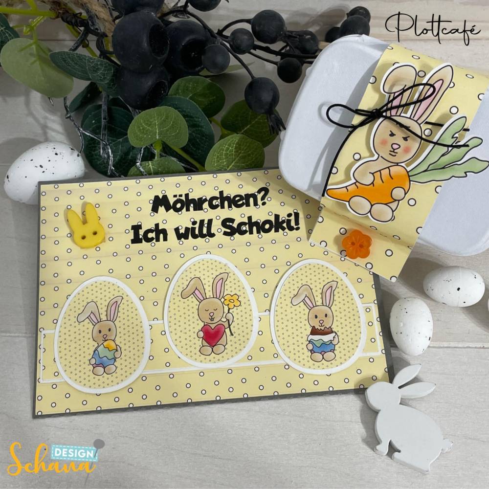 Ostern Osterhase Set Digistamps und Digipaper Plotterdatei Scrapbooking Basteln zu Ostern PNG JPG SVG Bild 8