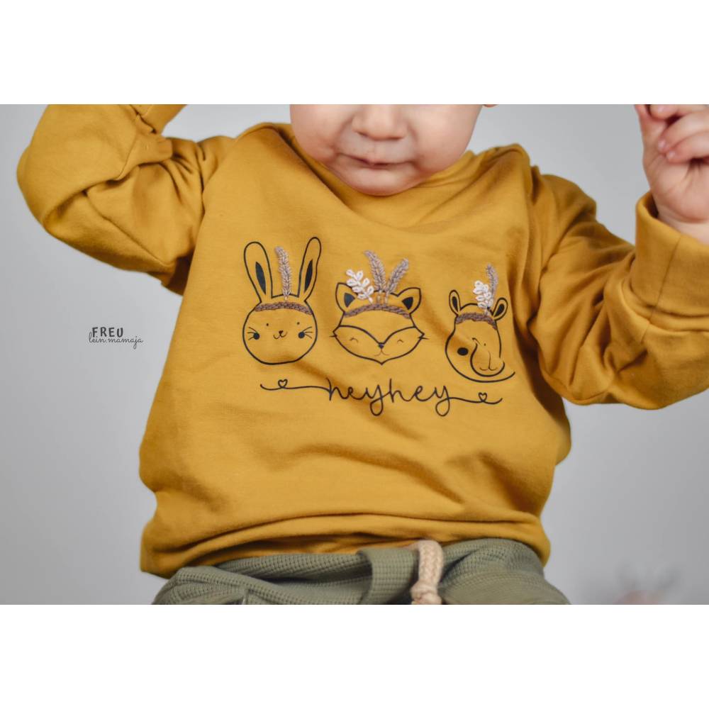 Plott & Stick "Waldtiere" Plotterdatei mit Stickvorlagen- und Anleitung - Reh, Maus, Fuchs, Hase, Bär Bild 6