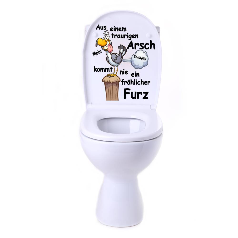 Stilvolle Lustige Aufkleber Fr Wc Deckel Bild