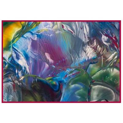 Kunst–Doppelkarte - „Zauberwald 3“ - bewusst ohne Textvorgabe - Design  Ulrike Kröll.