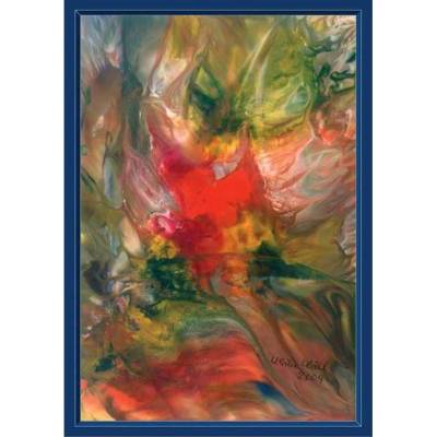 Kunst–Doppelkarte - „Vom Winde verweht“ - bewusst ohne Textvorgabe - Design  Ulrike Kröll.